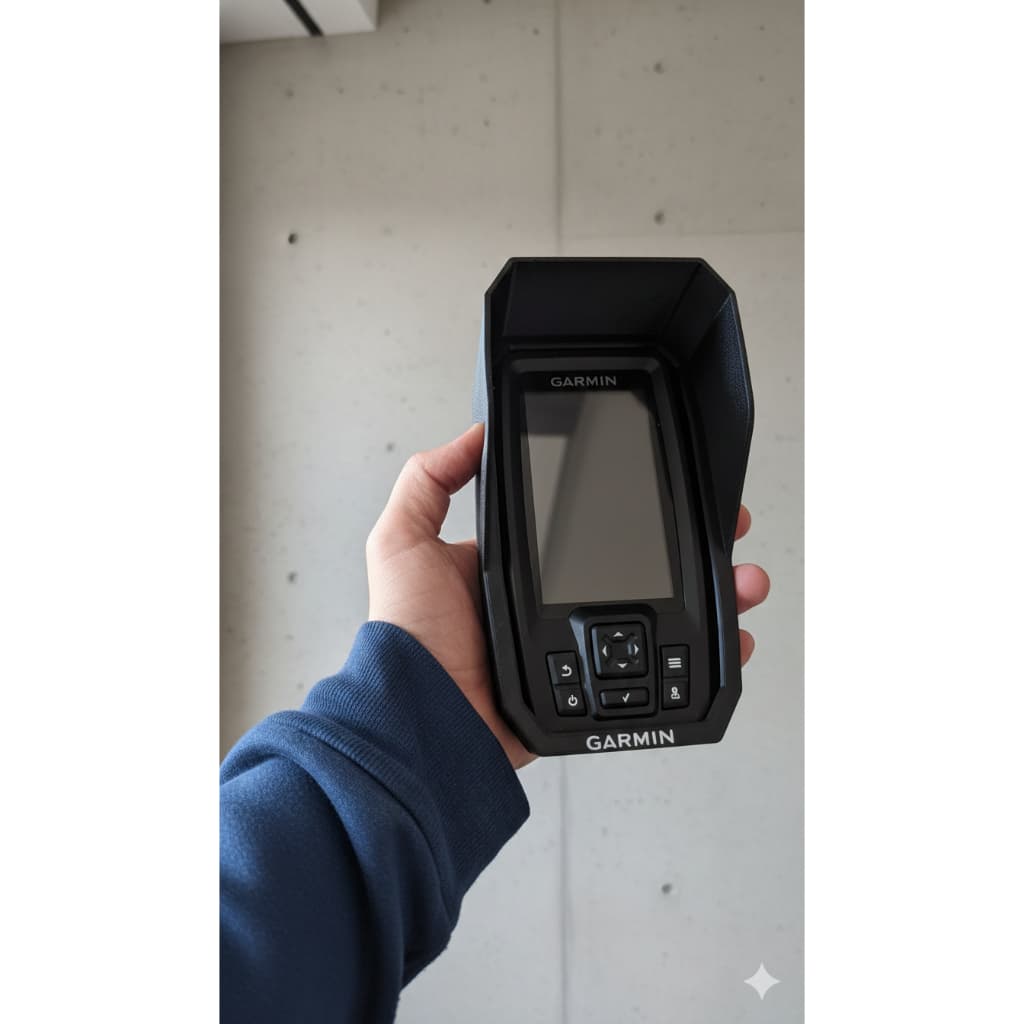 Case Protetor de Sol para Garmin Striker 4 Plus Vivid 4CV Viseira Anti-Reflexo