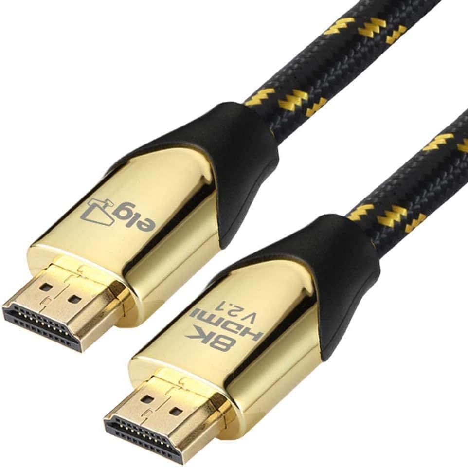 Cabo HDMI 2.1V, Áudio e Vídeo, 8K, UltraHD, 3D Ready, 3 metros, High Speed Bandwidth 48Gbps, Conectores Banhados a Ouro