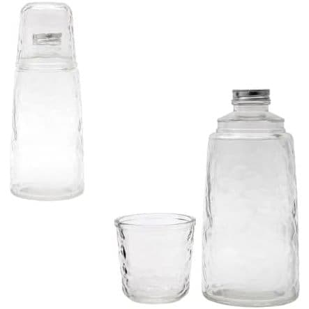 Moringa De Vidro 1,1L Com Tampa Copo Transparente