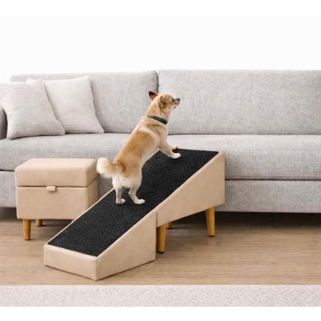 Banco Multiuso Puff Rampa Pet Escada para Cachorro e Gato com Base Antiderrapante Cama Sofá Pufe