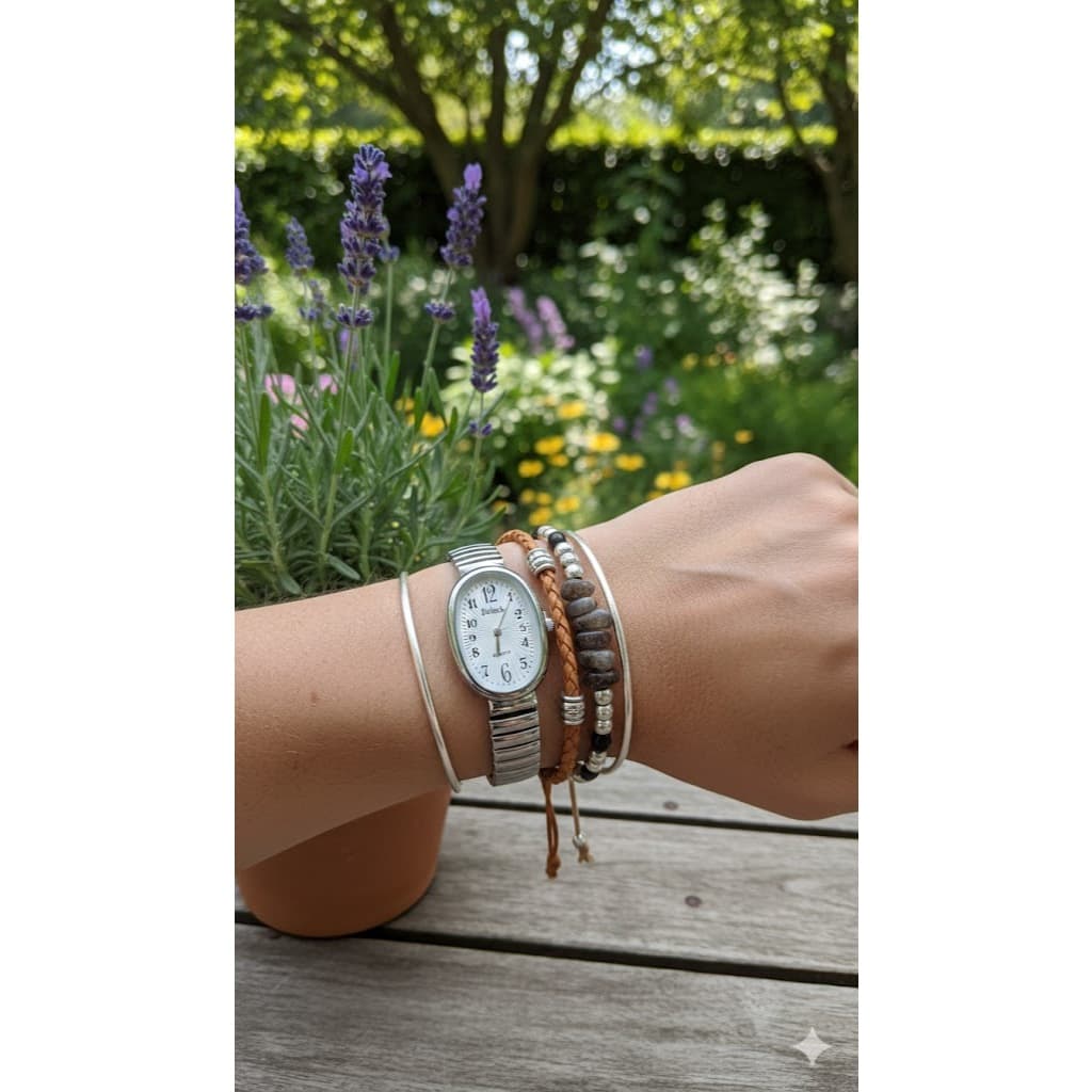 Relógio Feminino Com Mostrador Oval-Design Inspiração Pulseira Elástico Feminina Quartz 234