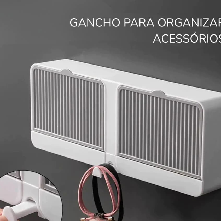Saboneteira Porta Sabão Fixação com Adesivo para Banheiro Suporte Parede Dreno Sem Furo