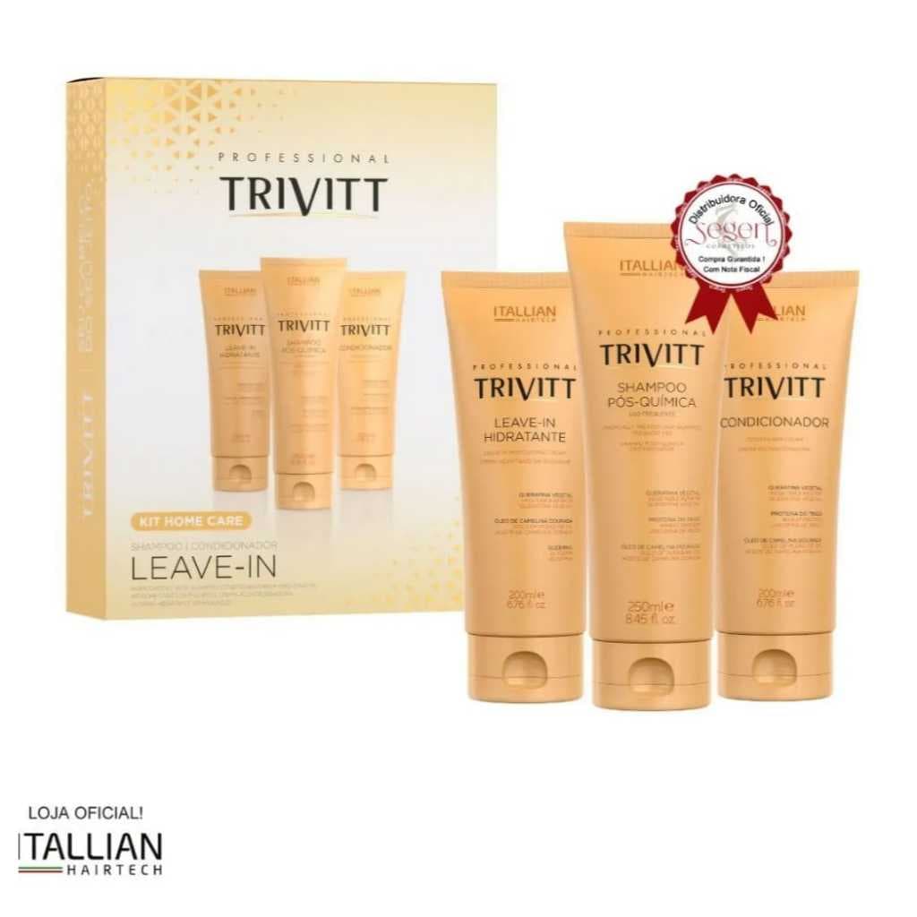 Trivitt Itallian Hairtech Kit Home Care Leave In Hidratante