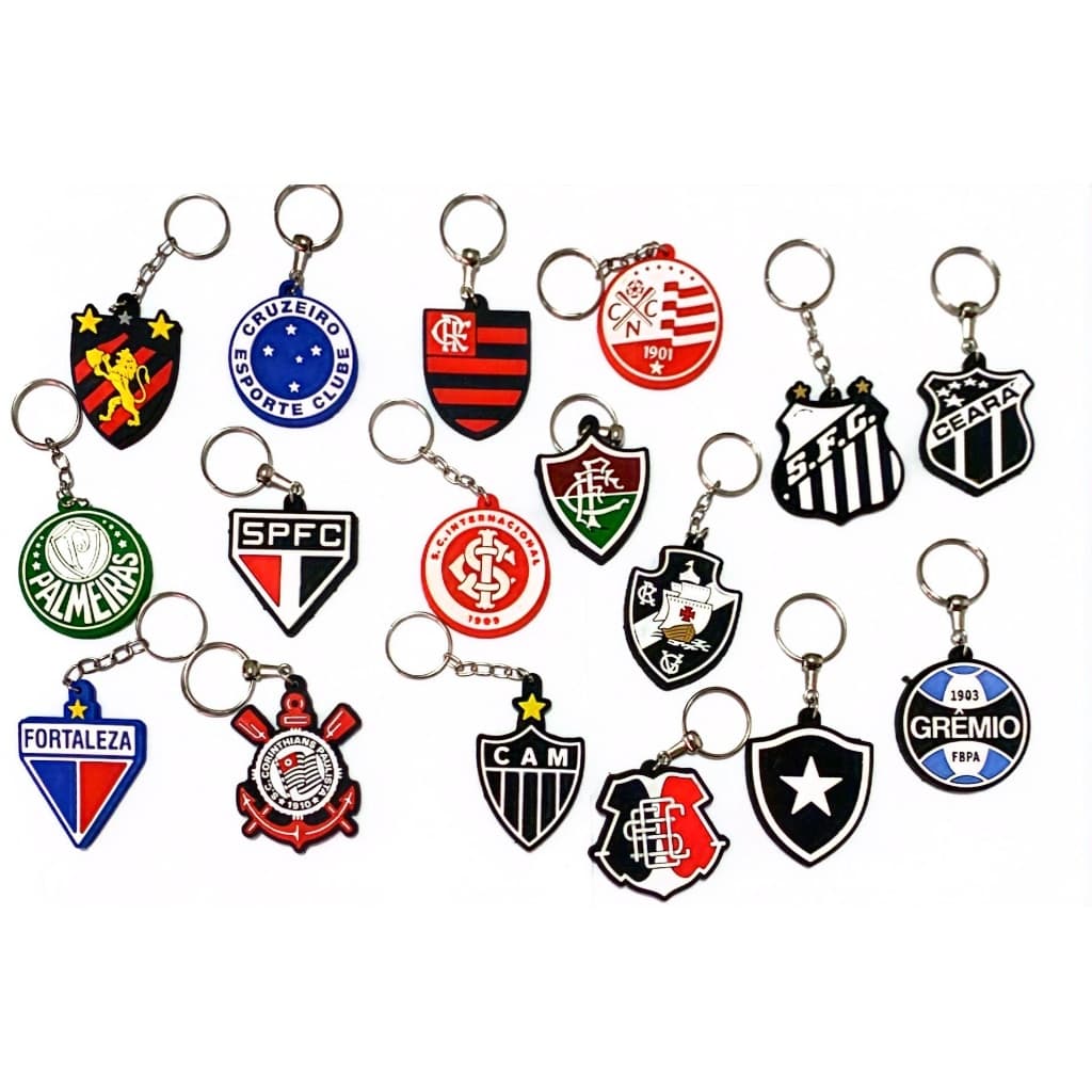 Chaveiro Emborrachado Times De Futebol- Brasileiro