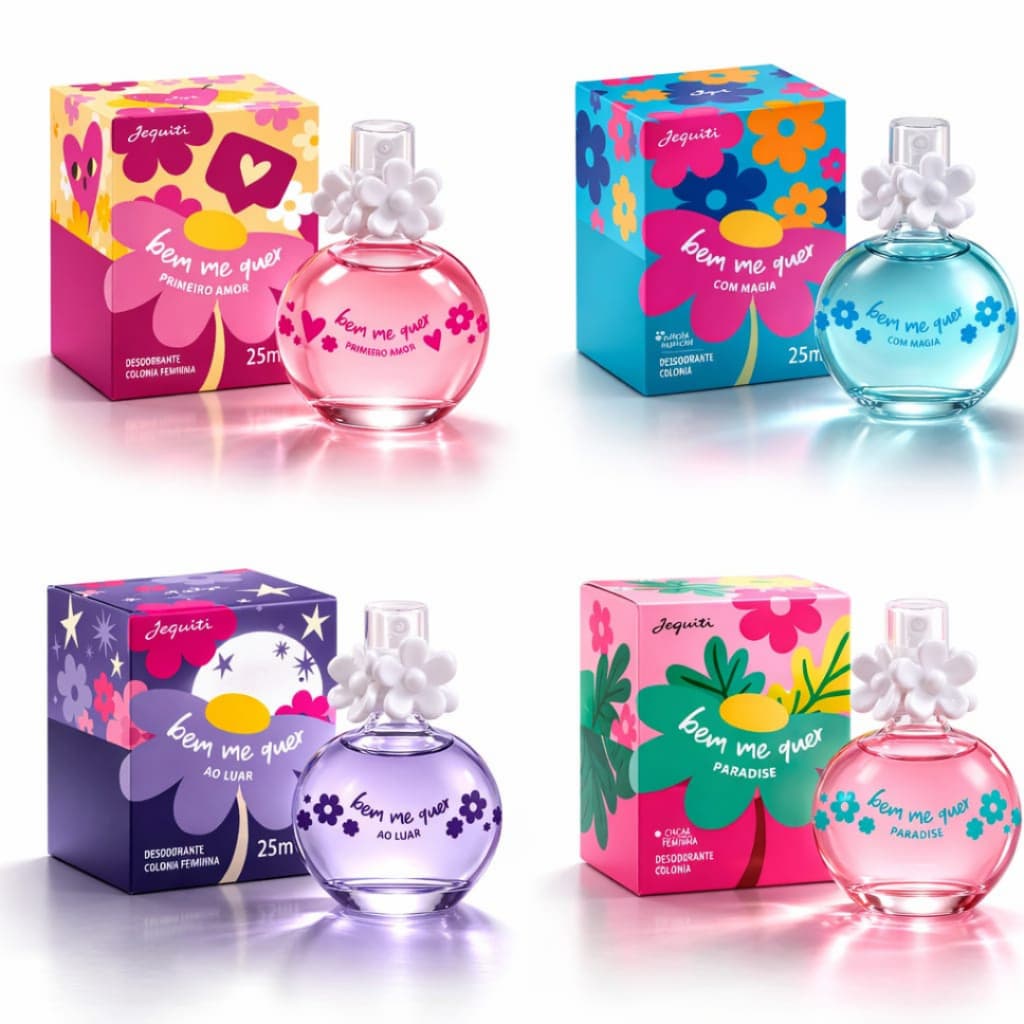 Perfume Feminino Bem Me Quer 25ml Desodorante Colônia Feminina Ideal para Presente Original Jequiti