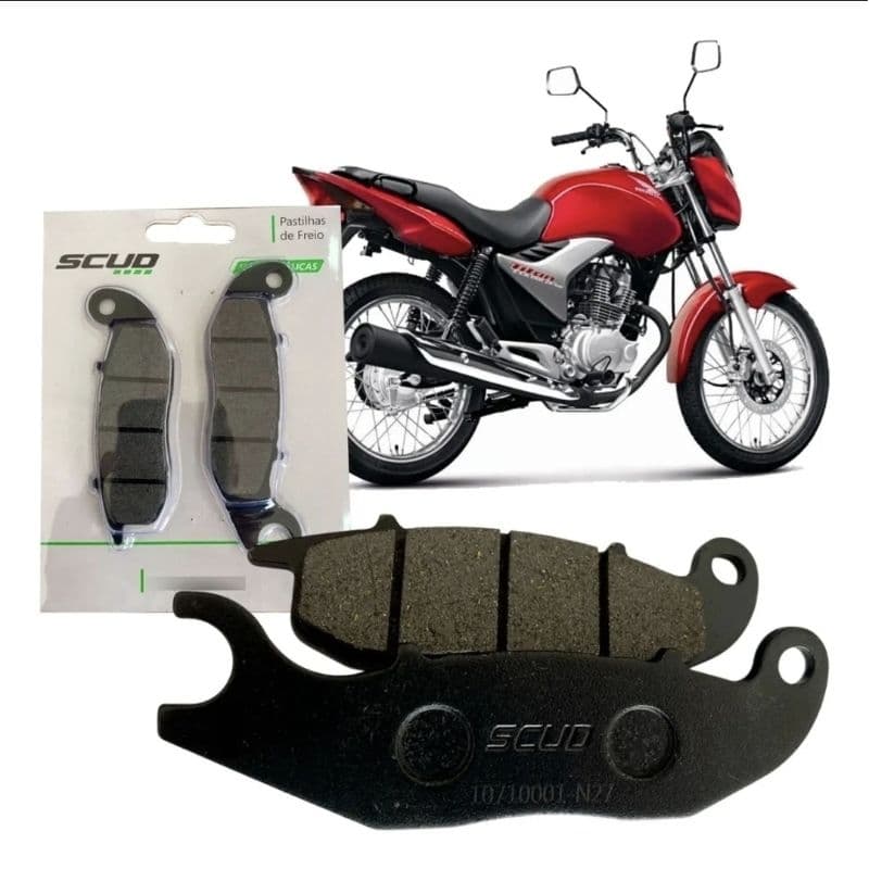 Pastilha Freio Dianteira SCUD CG 150 Titan Mix até 2015 CG 160 Fan 2016 2017 Fazer 250 Durável Alta Qualidade Marca Scud