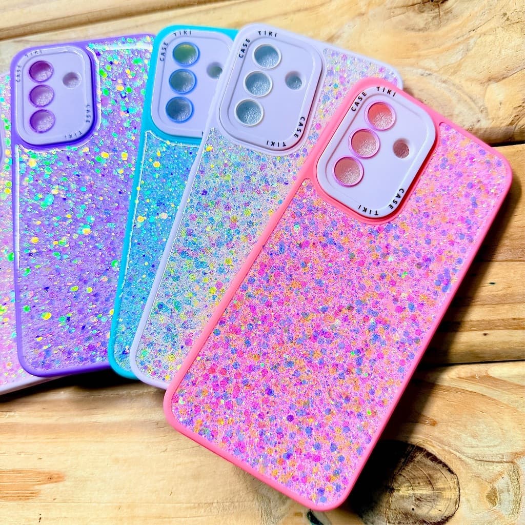 Capa capinha Anti Impacto com suporte de coração Glitter para Samsung A16 / Samsung A17 / Samsung A26 - pop Glitter