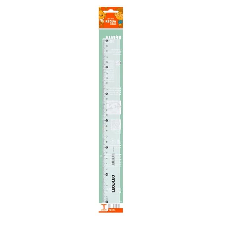 Régua Plástica 30cm Un Mais Resistência E Durabilidade