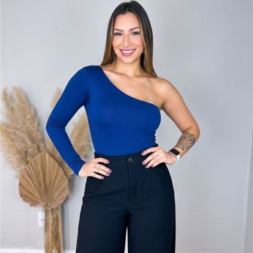 Body Blusa Feminina Nula Manga Suplex Chick Casual