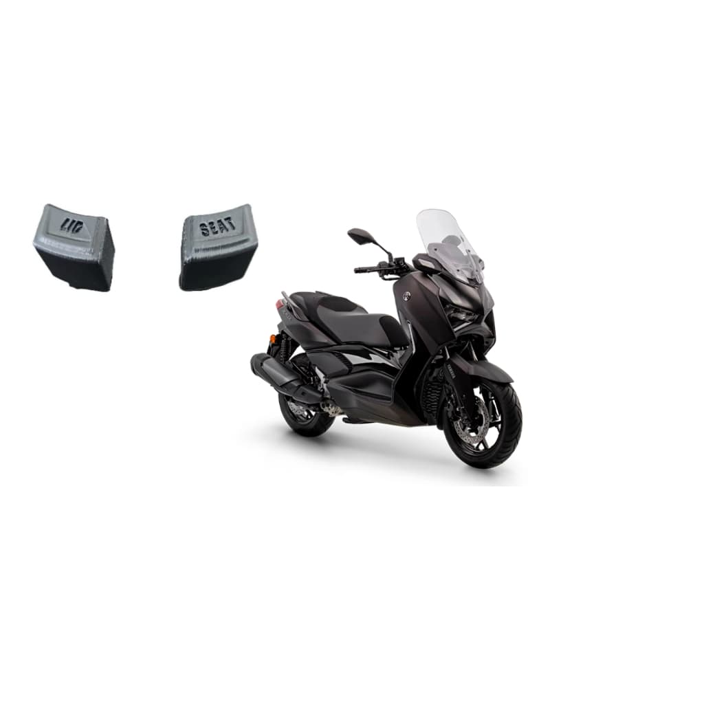 Kit Par Botão Bau Moto Xmax Lid Seat Yamaha Peça Reposição Lançamento