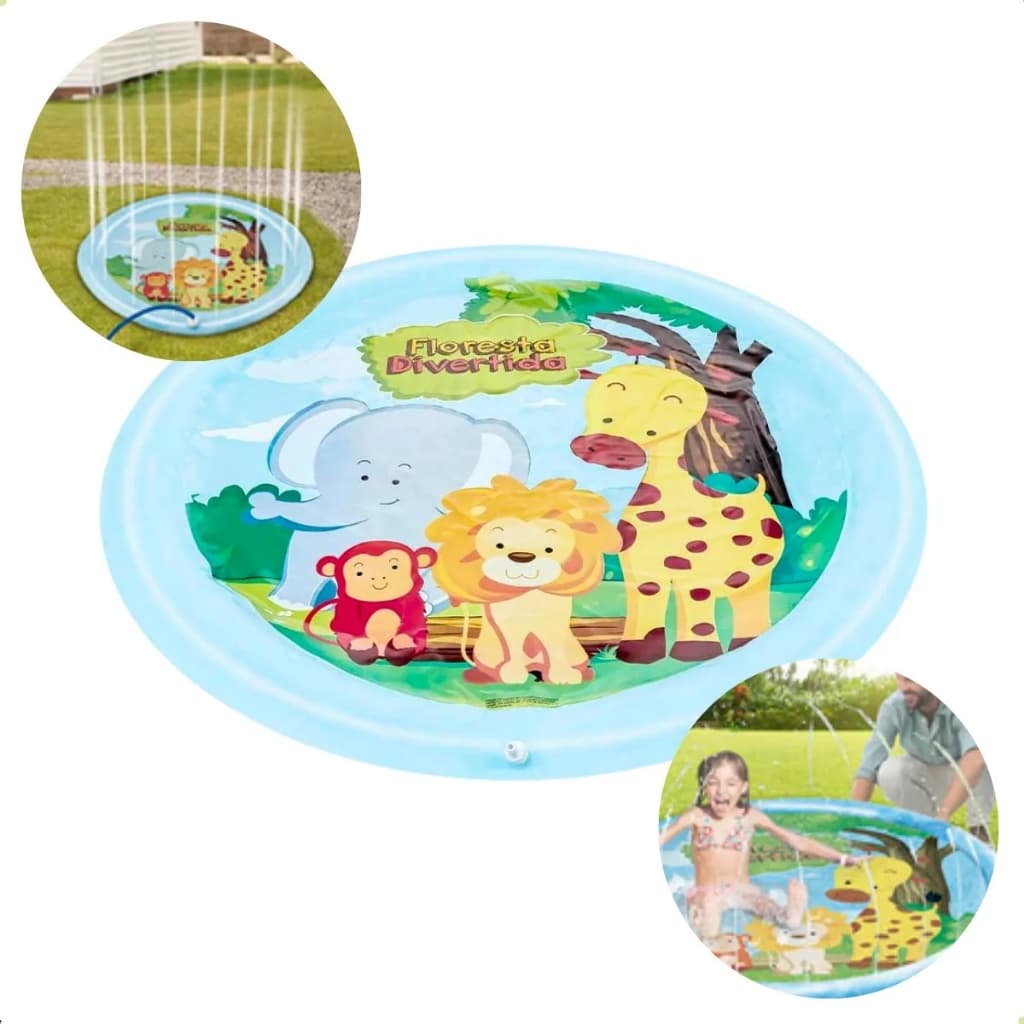 Piscina Fonte Chafariz Infantil Jato De Água Tapete Verão