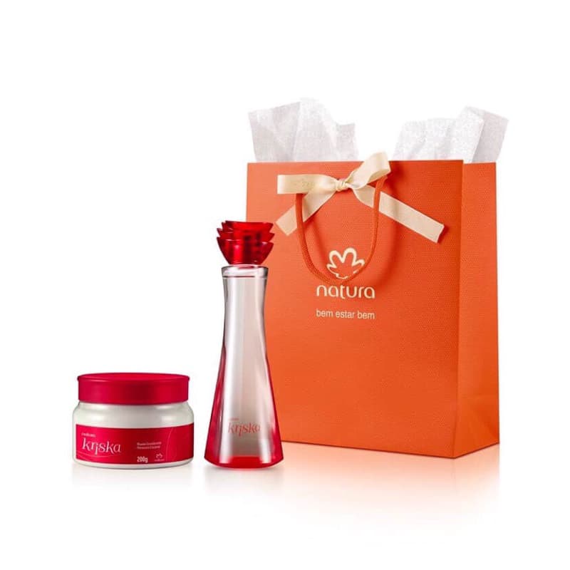 Kit Natura Kriska Tradicional Colônia 100ml + Mousse Hidratante Corporal 200g Original
