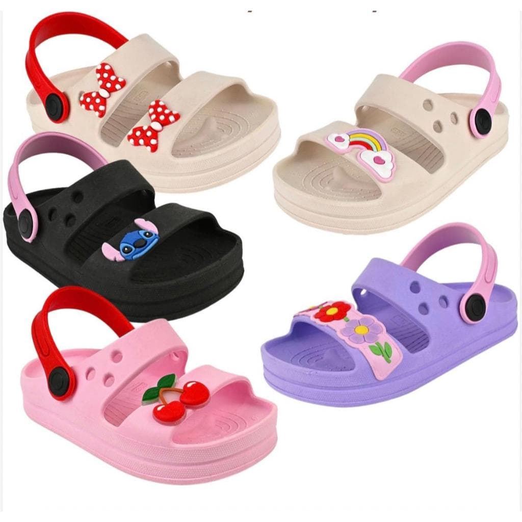 Chinelo Nuvem Infantil Papete Feminina Sandália Emborrachada - Chinelo Nuvem Menina Confortável