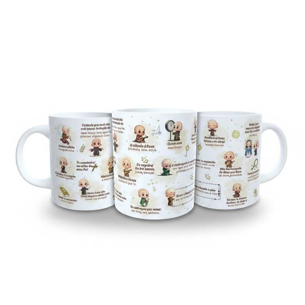 Caneca Personalizada - cerâmica - quaresma - madrugada - rosário