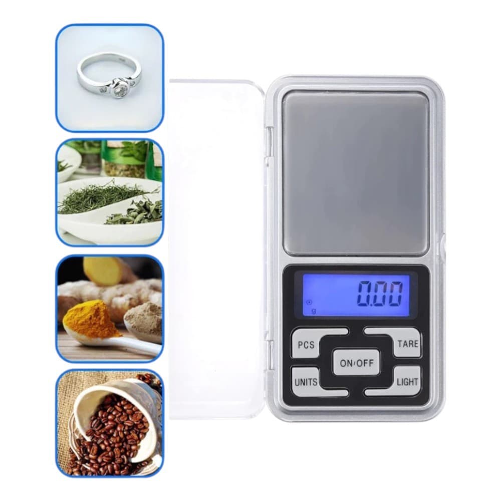 Mini Balança Alta Precisão Portátil 0,1g A 500g Digital
