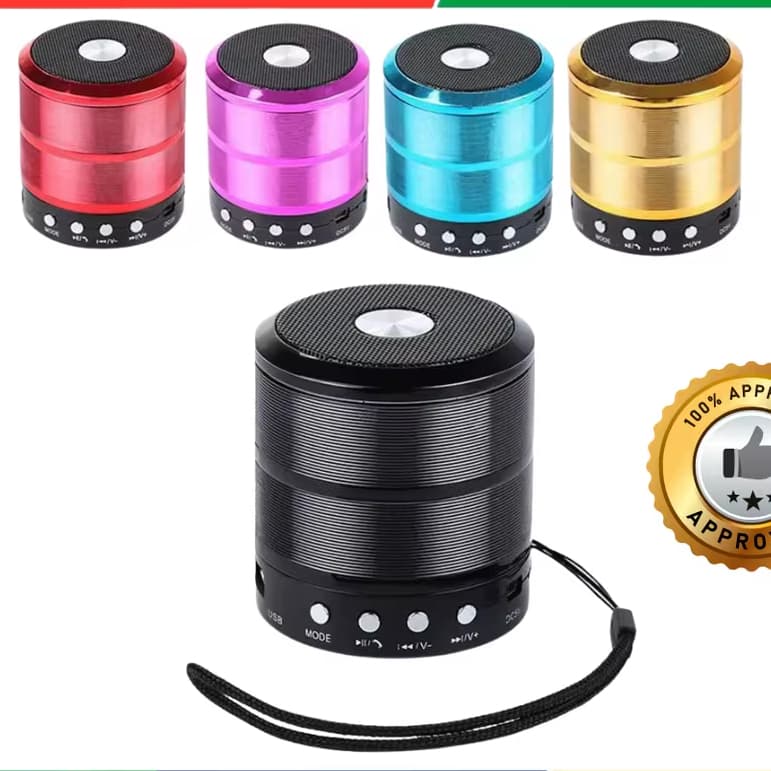 Mini Caixa de Som Bluetooth Portátil | USB MP3 P2 SD Rádio FM | Som Compacto