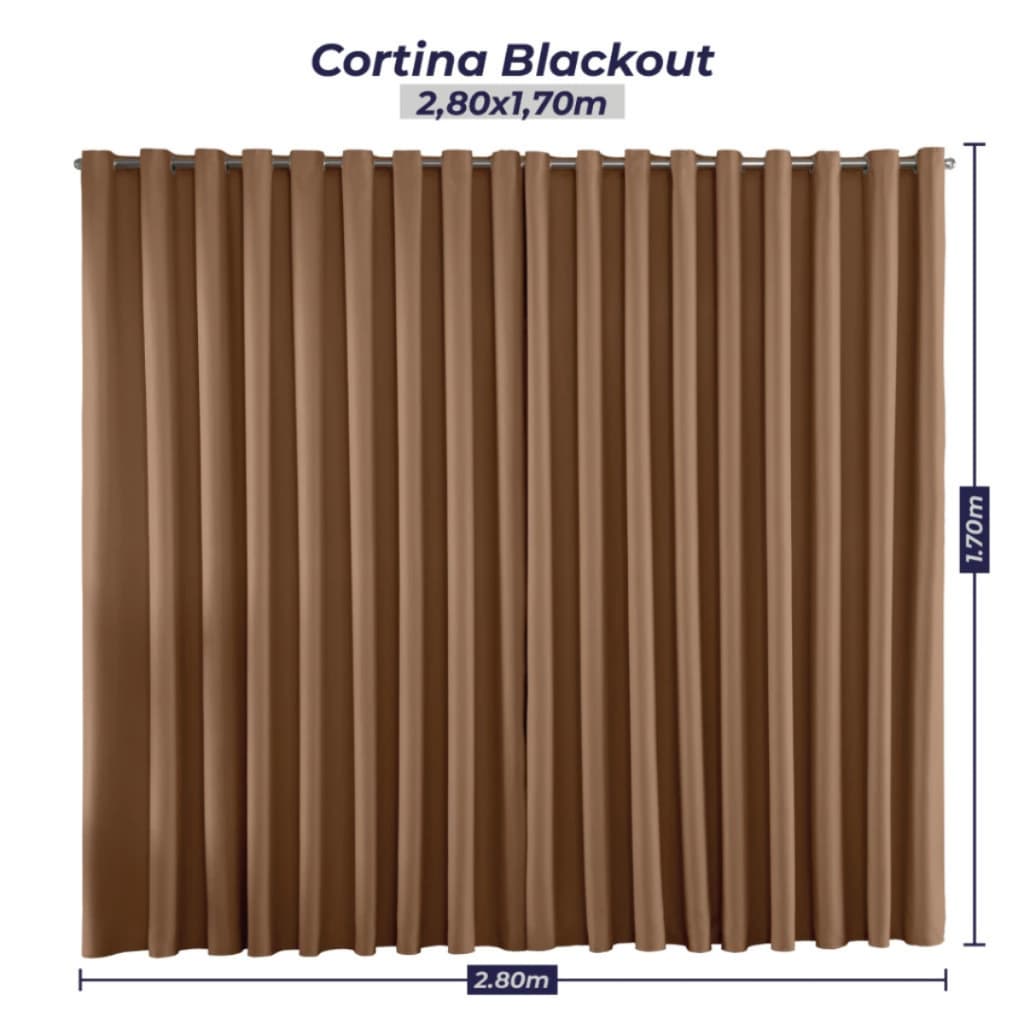 Cortina Blackout em Tecido Premium Corta Luz Blecaute