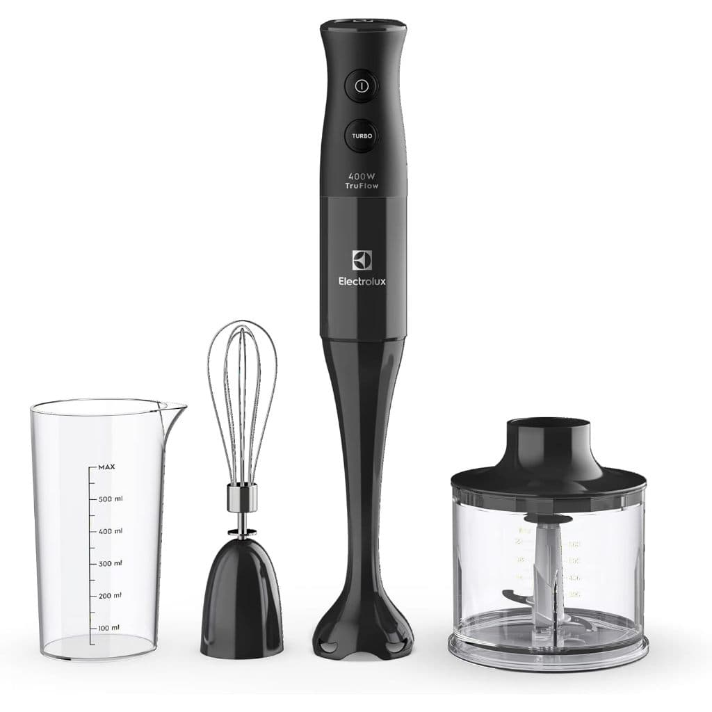 Mixer Misturador Multiuso Electrolux 3 em 1 400W 2 velocidades 3 acessórios EIB10 preto 127v