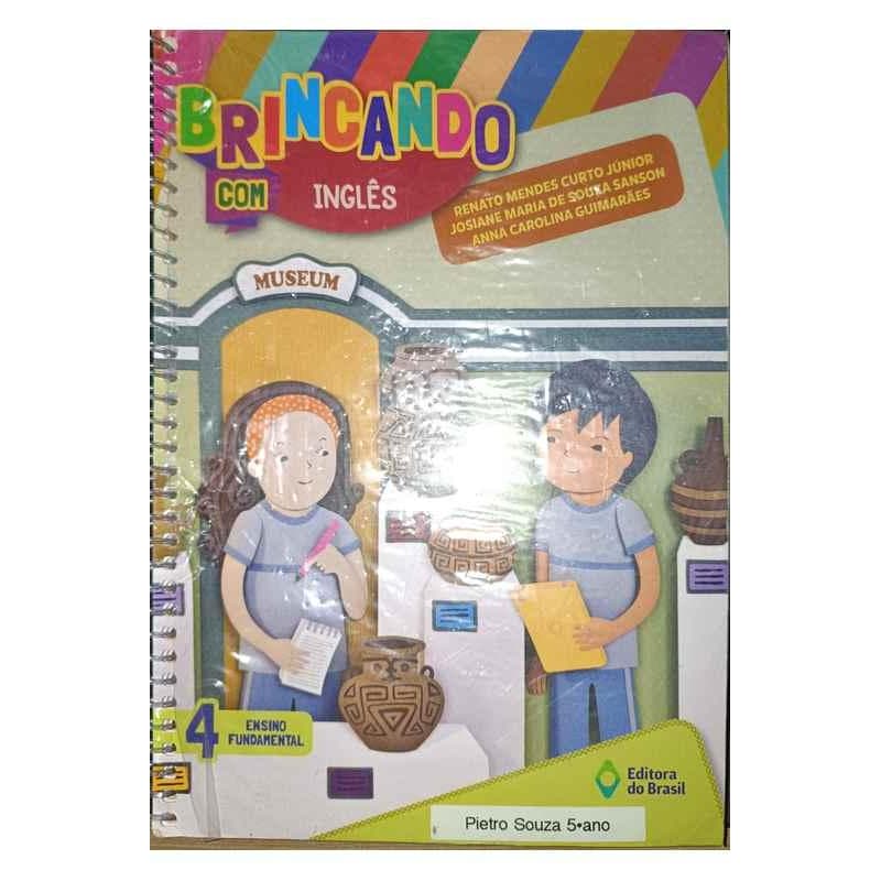 Livro Brincando Com Inglês 4 Ano Renato Mendes Curto Júnior 2016, Usado em bom estado de Conservação