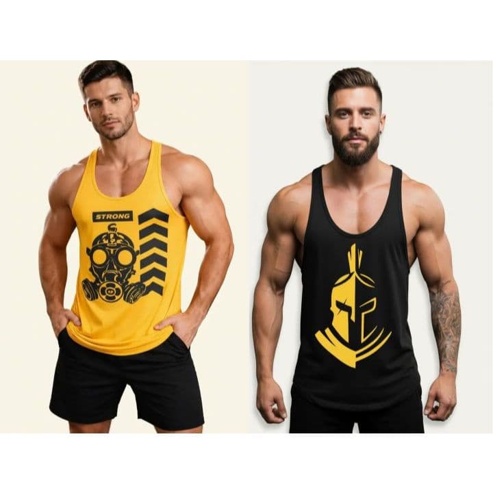 Kit com 2 Regatas Masculina Cavada Fit