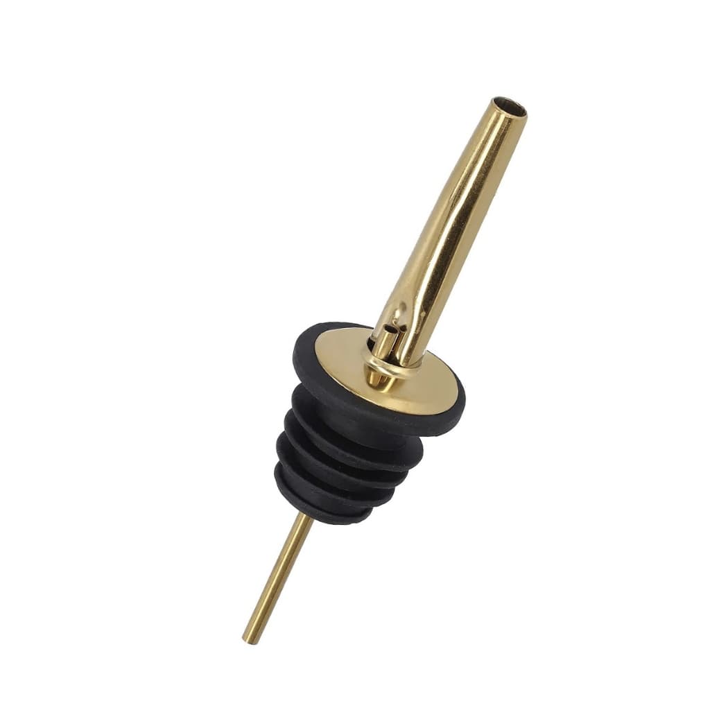 Dosador Rolha de Garrafa Bebidas Aço Inoxidável Dourado Bico Para Azeite Vinagre Despejo Rápido