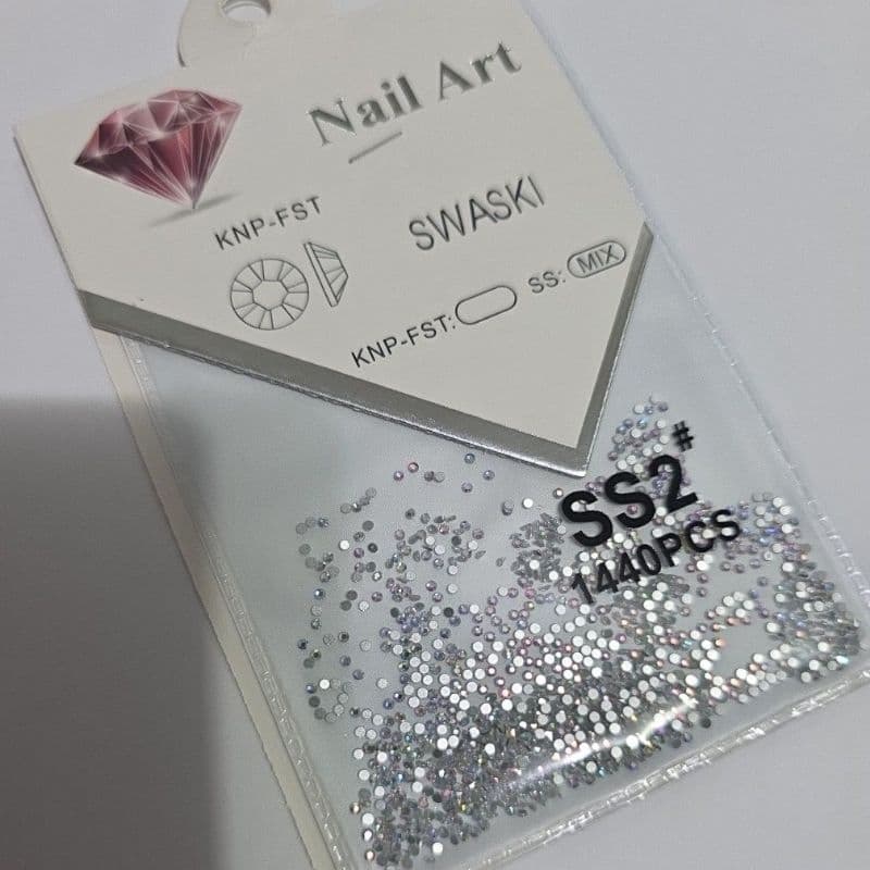 Strass furta cor de unha 1440pcs