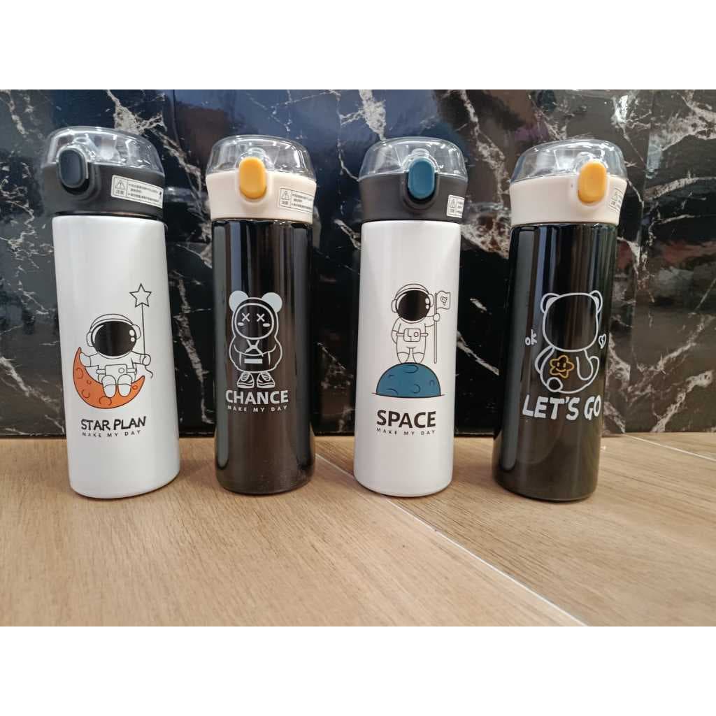 Garrafa Térmica Inox YOU CUP 500ml - Trava de Segurança  tampa acrílica canudo e PERSONALIZADA.