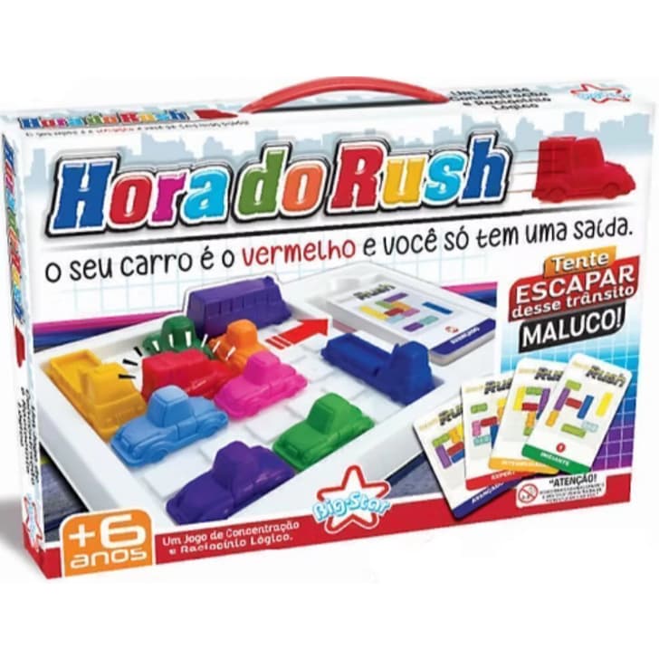 Jogo Infantil e Adulto Hora do Rush Educativo Estimula Raciocínio Lógico e Estratégico - Big Star