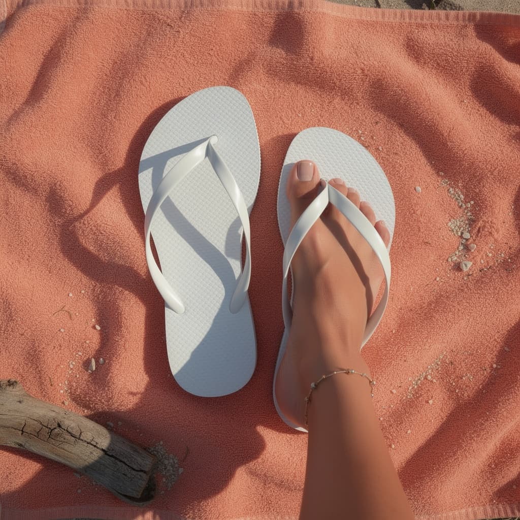 Chinelo Feminino Praia Confortável Leve Estilo Verão Moderna