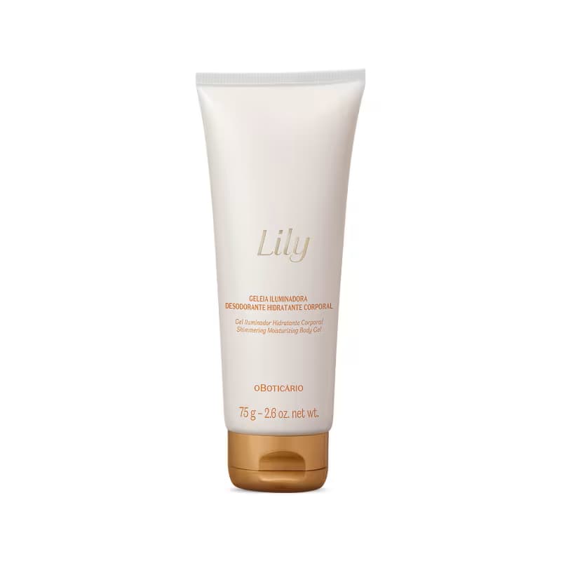 Geléia Iluminadora Desodorante Hidratante Corporal Lily 75g