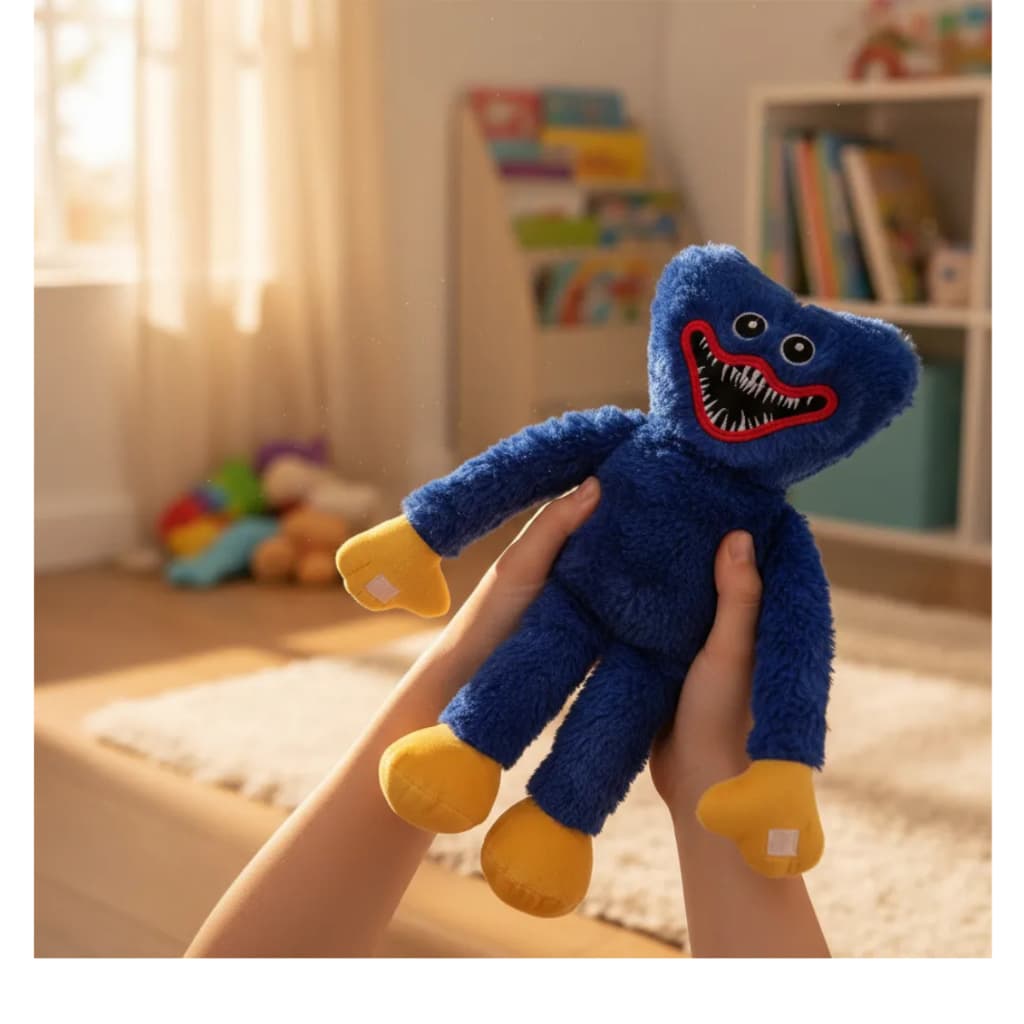 Pelúcia Huggy Wuggy Azul de Pelúcia 40 cm Pelúcia