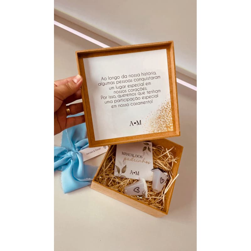 💍 Box Padrinhos – Convite Especial para o Grande Dia
