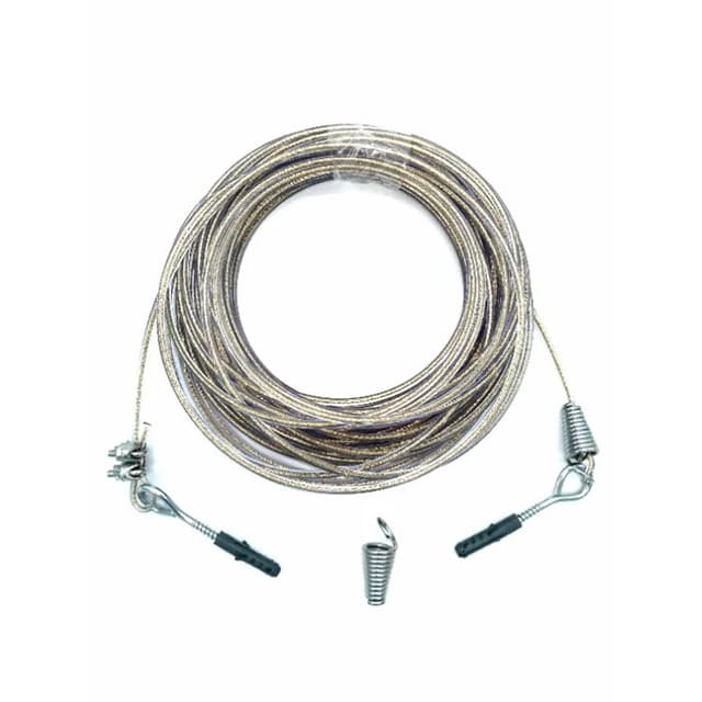 Kit varal de aço revestido 4mm com 5 mts super resistente