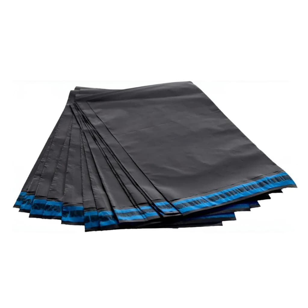 Kit 20 Envelopes de Segurança Autocolantes Preto Envio Correios Embalagens Marketplace Vendas On-line Preto