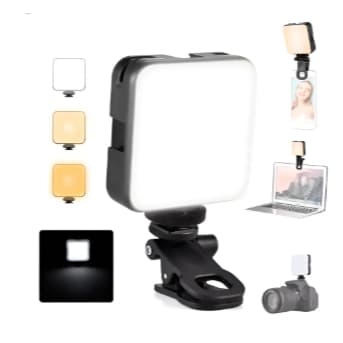 Luz Preenchimento com suporte LED RGB Multicolor 3200K-6500K para Foto e Vídeo USB-C