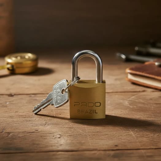Cadeado Pado Para Armário E Mala  Medio 25mm Alta Resistencia