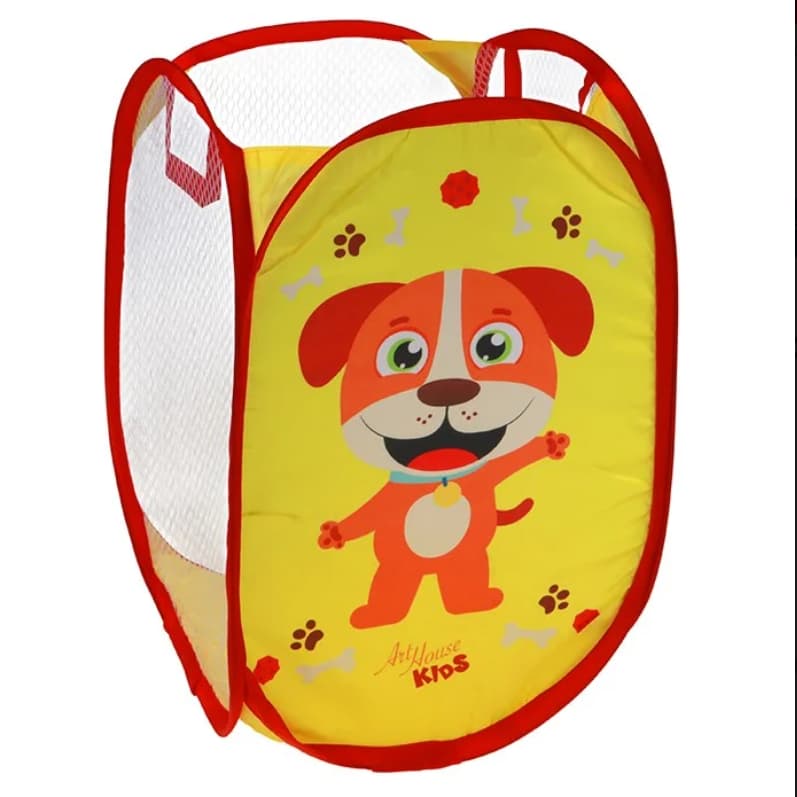 Cesto Organizador Infantil Porta Treco Brinquedos Roupa Suja Cachorrinho