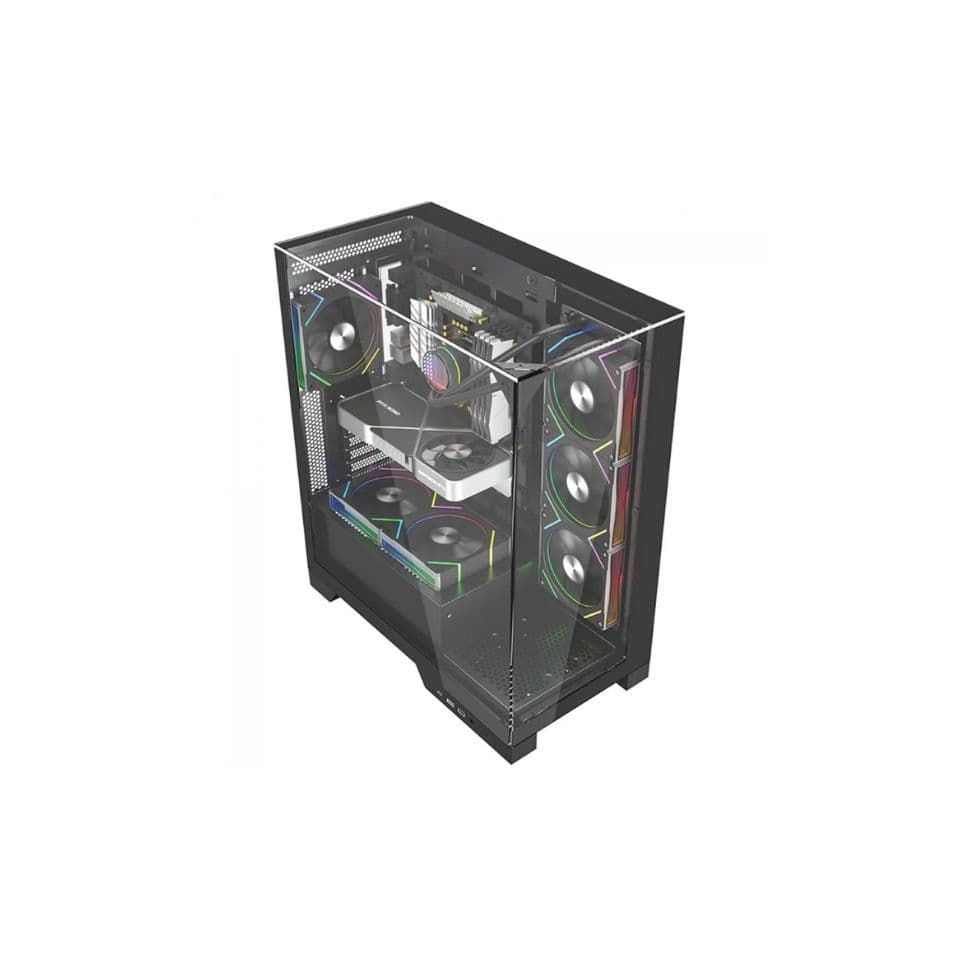 Gabinete ATX LIKETEC Empire Dark [LC-AT-EMPIRE-2091] - SEM FONTE (1U2/1U3/1U3C/HDAP3/VT/FI/0F)