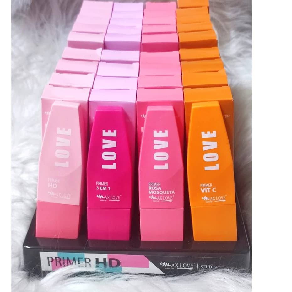 Box Display Primer (36 und e 4 tipos de Primer + Provador) - Max Love