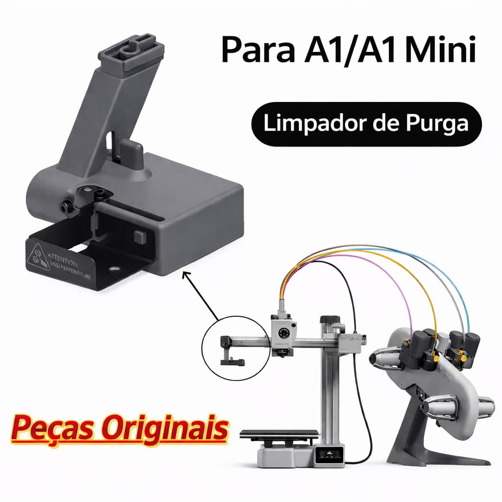 Acessório Limpador de Purga Impressora 3D Bambu Lab A1/A1 Mini Original - Purge Wiper