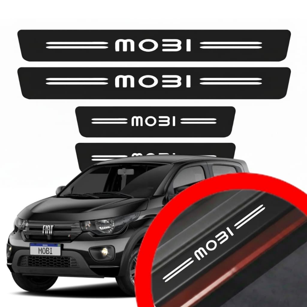 SOLEIRA PROTEÇAO PORTA MOBI UNIVERSAL VINIL PARA CARRO AUTOMOTIVO PERSONALIZADA VARIAS CORES