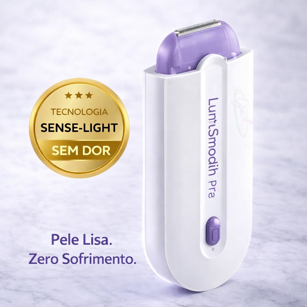 Depilador Elétrico Feminino Recarregável Pro Sem Dor Portátil Bivolt Removedor de Pelos Rosto Corpo