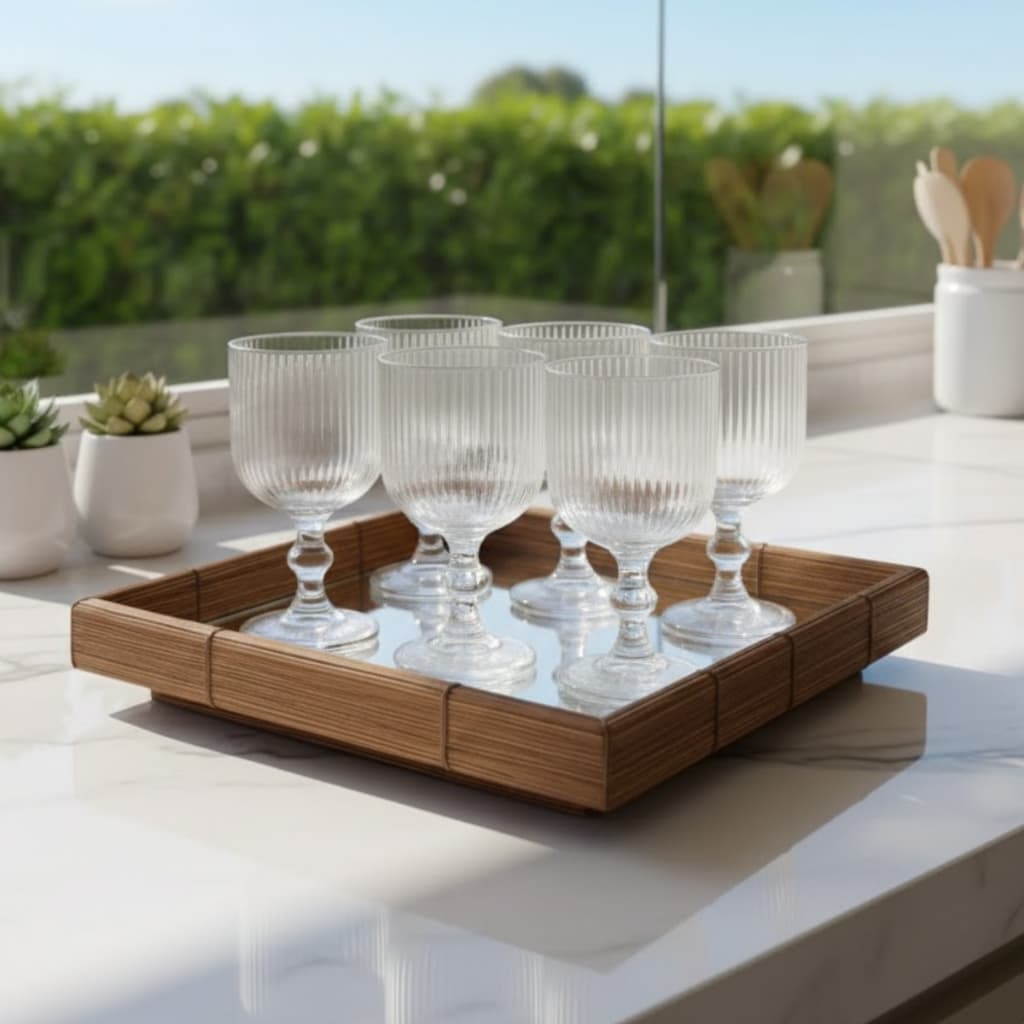 Jogo de taça de Vidro Transparente 330 ml Agua, vinho, sucos, Drinks