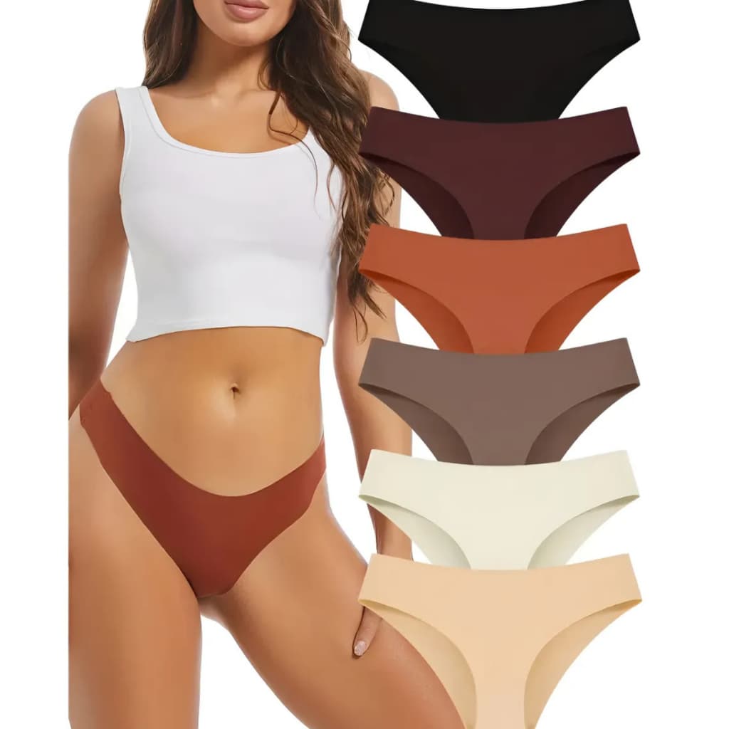 Kit 3/5/10 Calcinhas Tanga Conforto Sem Costura Não Marca