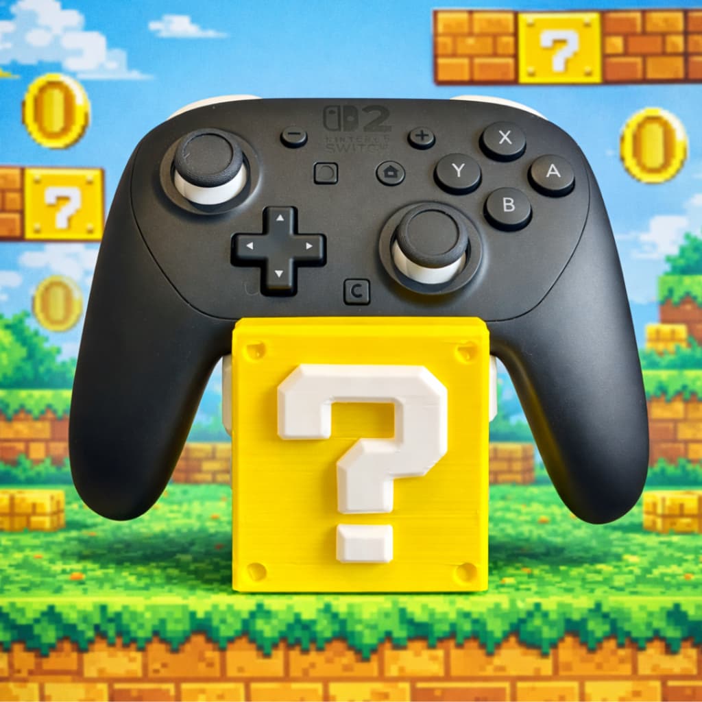 Suporte porta controle xbox one x / s ps4 ps5 Pc Nitendo Cubo Super Mário Bros Personalizado - Ultimas Unidades