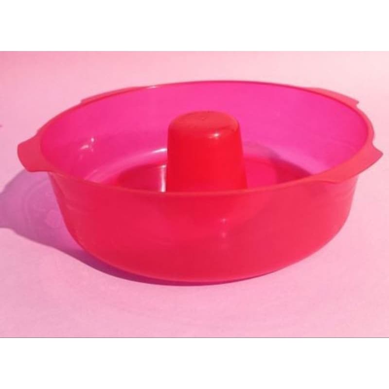 forma de pudim para microondas - rosa