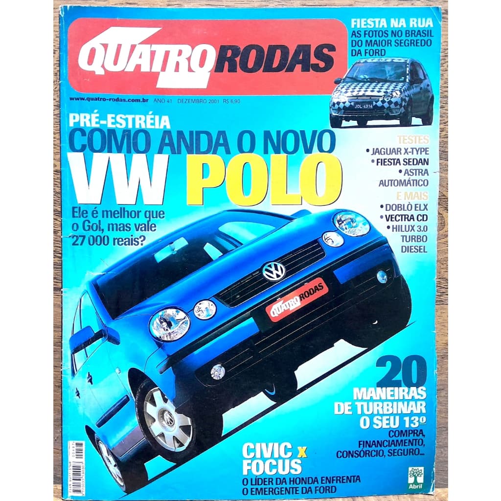 Revista Quatro Rodas 497 Polo X-type Astra Vectra Cd Hilux Polo Focus