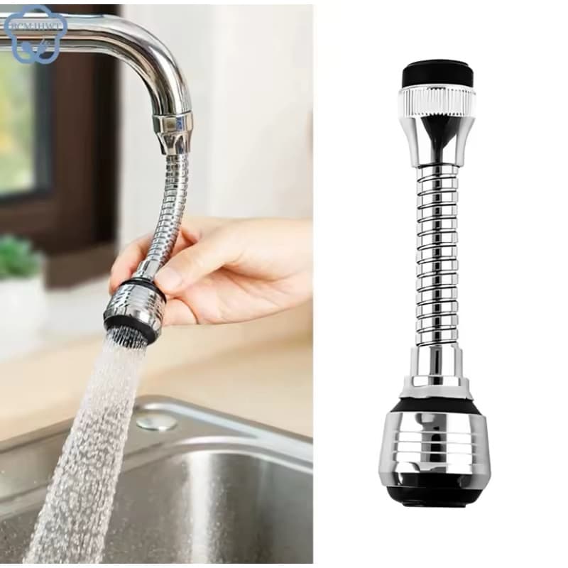 Extensor de Torneira Flexível com Rotação 360° - Economia de Água e Anti Respingo