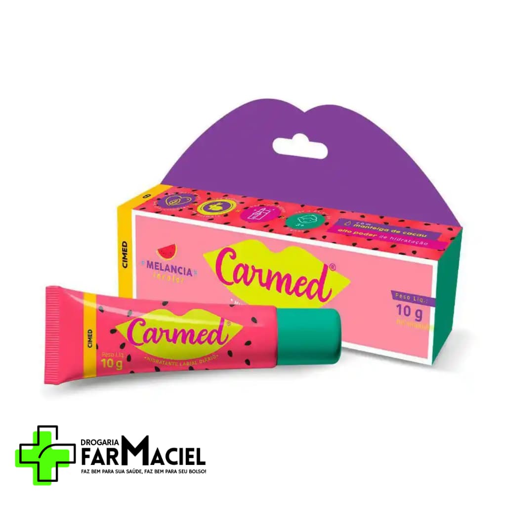 Carmed Hidratante Labial Carmed Melancia 10g
