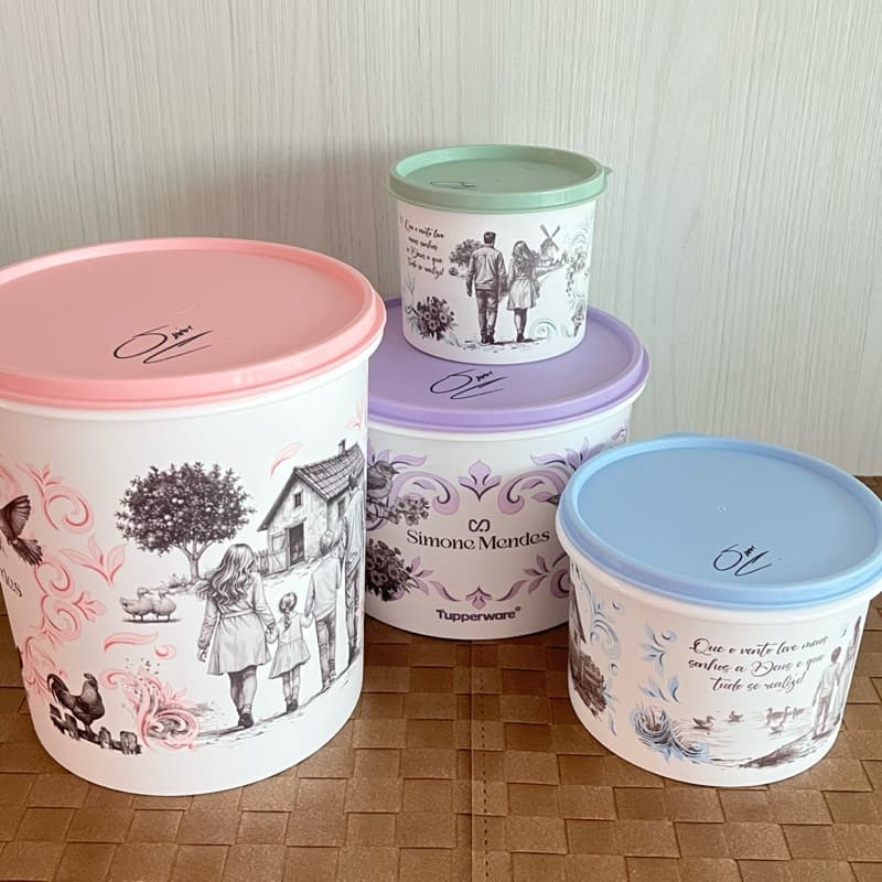 Tupperware Combo 4  Tupper Caixas - Linha Simone Mendes: Retorno às origens!